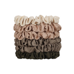 Ultra Petite Satin Scrunchies 6pc - Eucalyptus