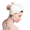 Microfiber Hair Towel - Eco White